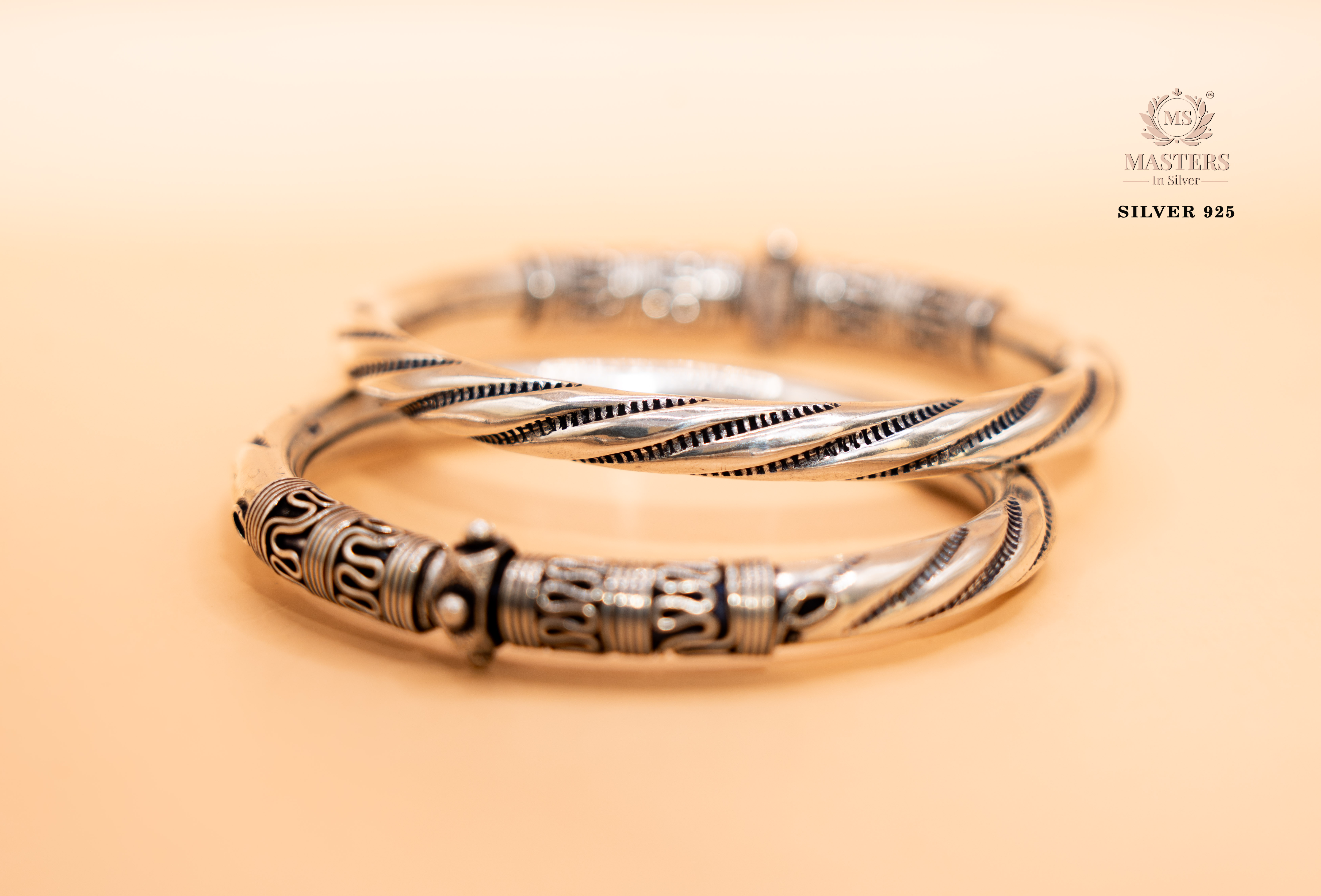 Pair  OXIDISED SILVER  KADE